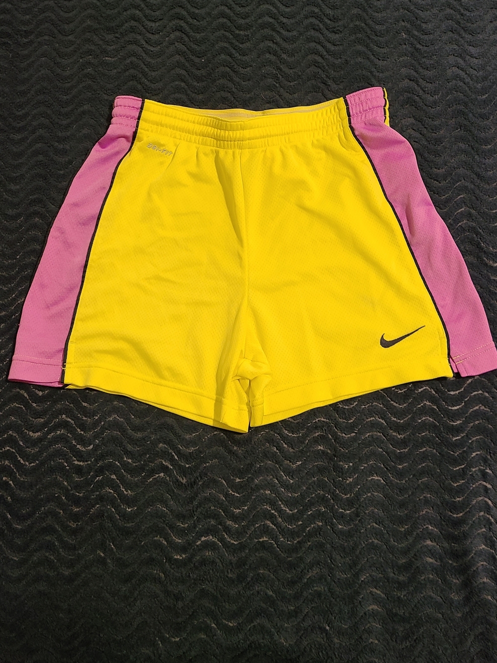 Nike Yellow and Purple Athletic Shorts SZ XS